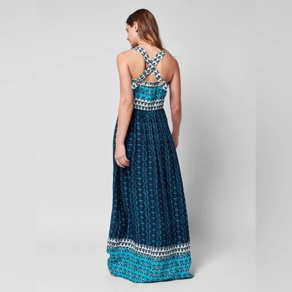 Faherty Blue and White Maxi Dress - Picture 12 of 13